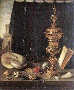 Pieter Claesz Still life with Great Golden Goblet oil painting